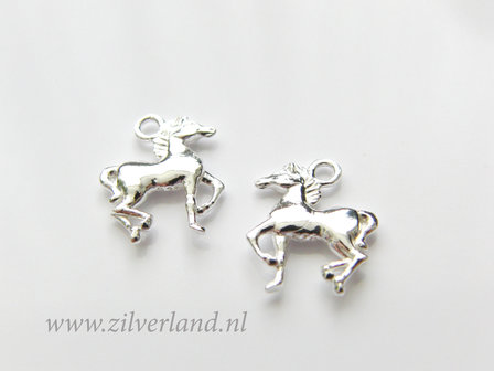 1 Stuk Sterling Zilveren Hanger- Paard