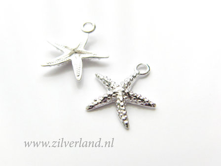1 Stuk Sterling Zilveren Hanger- Zeester