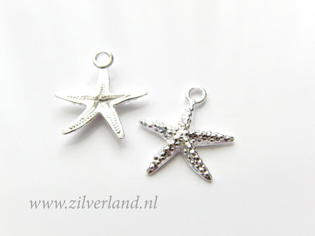 1 Stuk Sterling Zilveren Hanger- Zeester