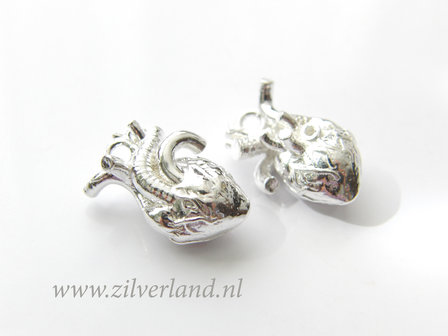 1 Stuk Sterling Zilveren Hanger- Orgaan Hart
