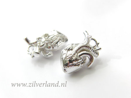 1 Stuk Sterling Zilveren Hanger- Orgaan Hart