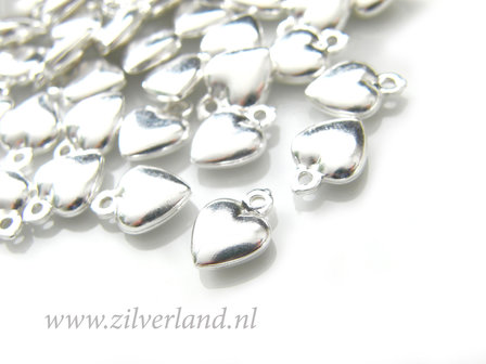 1 Stuk Sterling Zilveren Bedel- Hartje