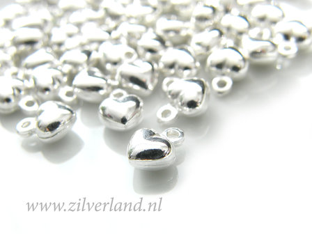 1 Stuk Sterling Zilveren Bedel- Hartje Bol