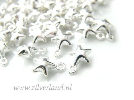1 Stuk Sterling Zilveren Bedel- Sterretje