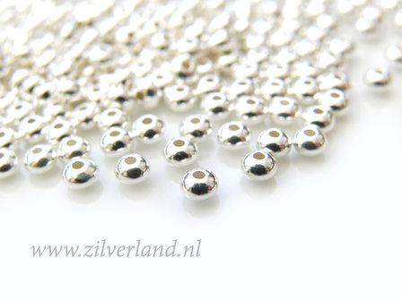 50 Stuks Sterling Zilveren Kralen- Disc