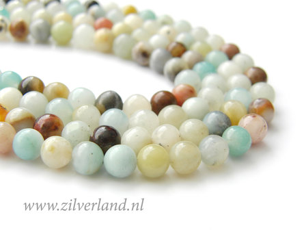 6mm Amazoniet Edelstenen Kralen