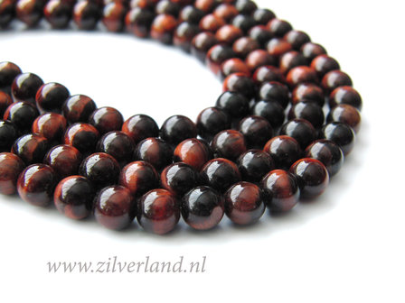 6mm Rode Tijgeroog Edelstenen Kralen