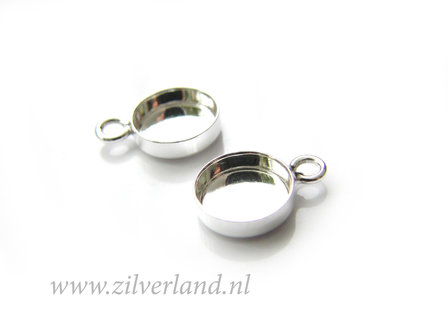 8mm Sterling Zilveren Hanger voor UV Hars/Resin of Cabochons