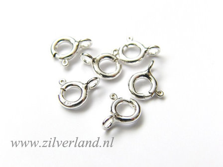 Sterling Zilveren Veerring Slotje
