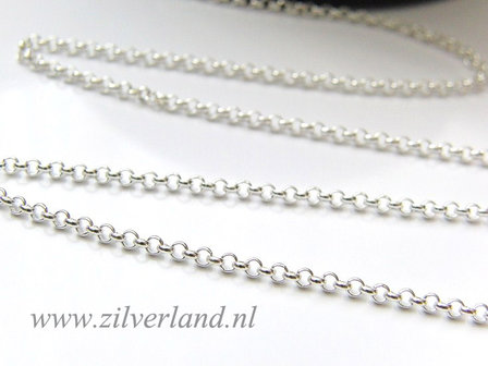 1 Meter Sterling Zilveren Jasseron- 2mm Rolo
