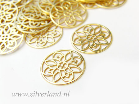 1 Stuk Sterling Zilveren Hanger- Verguld