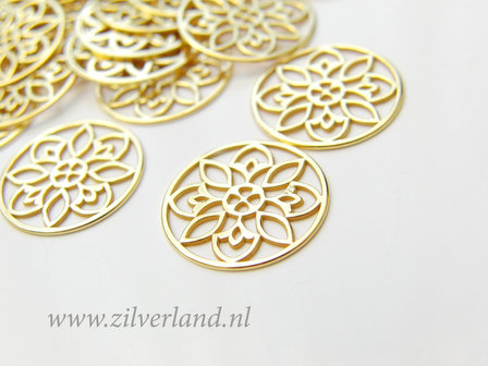 1 Stuk Sterling Zilveren Hanger- Verguld