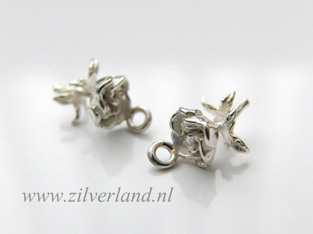 Sterling Zilveren Bedel- Roosje