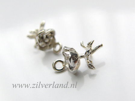 Sterling Zilveren Bedel- Roosje