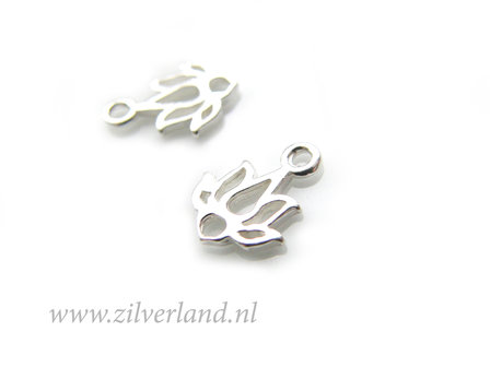 Sterling Zilveren Bedel Lotusbloem Klein