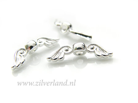 1 Stuk Sterling Zilveren Spacer- Engel Vleugels