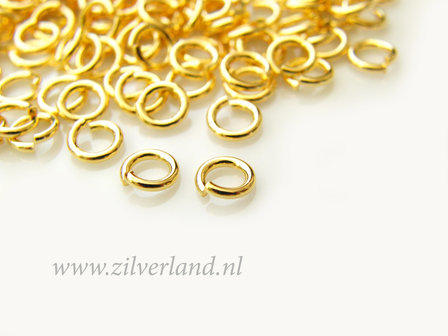 10 Stuks 1,0x5,30mm Sterling Zilveren Montagering- Verguld