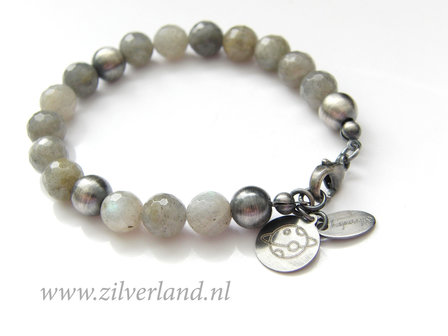Handgemaakte Edelstenen Armband met Labradoriet