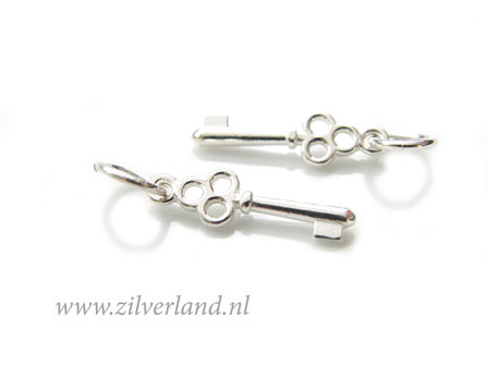 1 Stuk Sterling Zilveren Hanger- Sleutel