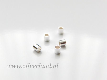 10 Stuks Sterling Zilveren Buis/Knijpkralen