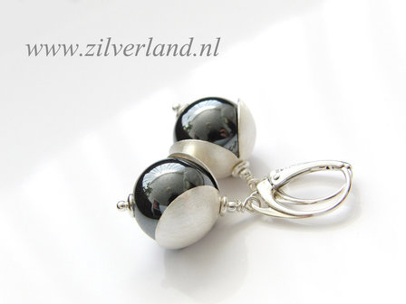 Edelstenen Oorbellen met Hematiet
