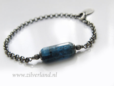 Handgemaakte Edelstenen Armband met Kyaniet