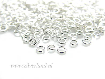 10 Stuks 0,70x3,30mm Sterling Zilveren Montageringen