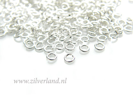 10 Stuks 0,70x3,30mm Sterling Zilveren Montageringen