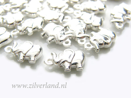 1 Stuk Sterling Zilveren Bedel- Olifant