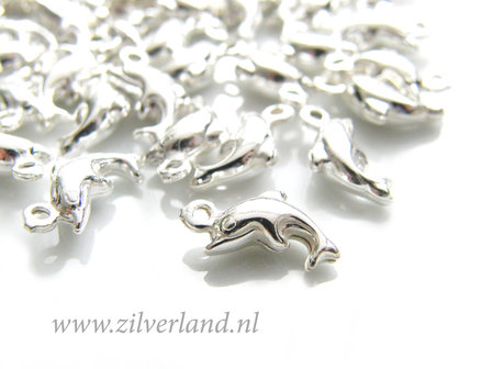 1 Stuk Sterling Zilveren Bedel- Dolfijn