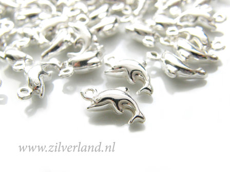 1 Stuk Sterling Zilveren Bedel- Dolfijn