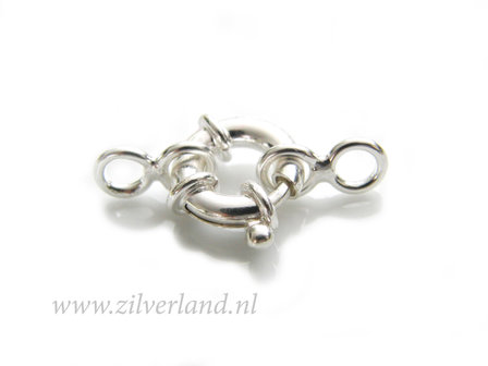 12mm Sterling Zilveren Veerring Slot