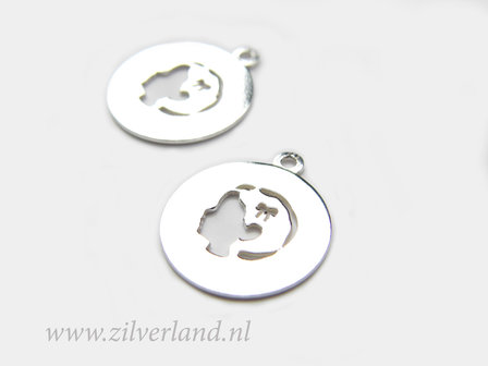 1 Stuk Sterling Zilveren Hanger- Meisje