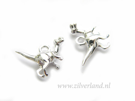 1 Stuk Sterling Zilveren Hanger- Dinosaurus