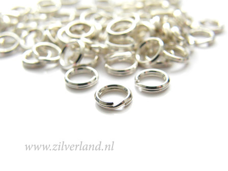 10 Stuks 6mm Sterling Zilveren Splitringetjes