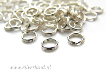 10 Stuks 6mm Sterling Zilveren Splitringetjes