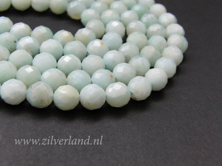 8mm Amazoniet Edelstenen Kralen- Facet