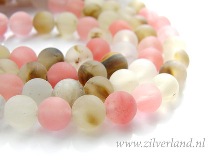 8mm Fire Cherry Kwarts- Mat