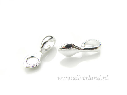 1 Stuk Sterling Zilveren Hangeroog, Bail met Verlijmplaatje