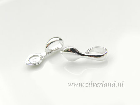 1 Stuk Sterling Zilveren Hangeroog, Bail met Verlijmplaatje