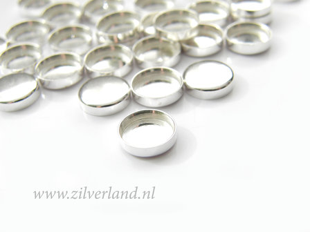 1 Stuk 8mm Sterling Zilveren Zetbakje