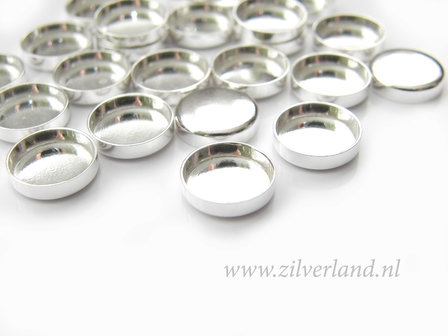 1 Stuk 10mm Sterling Zilveren Zetbakje