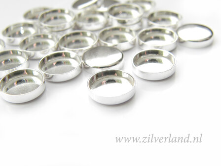 1 Stuk 10mm Sterling Zilveren Zetbakje