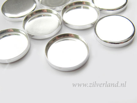 1 Stuk 20mm Sterling Zilveren Zetbakje