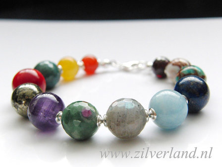 Zilveren Armband met Edelstenen