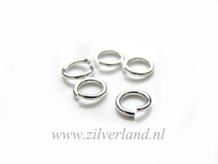 10 Stuks 1,0x6,0mm Sterling Zilveren Montagering