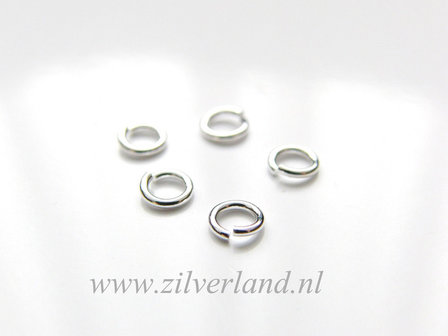 10 Stuks 0,80x4,40mm Sterling Zilveren Montagering
