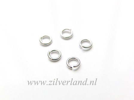 10 Stuks 0,80x4,40mm Sterling Zilveren Montagering