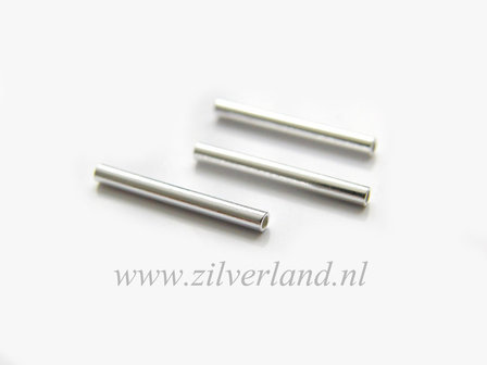 10 Stuks 15mm Sterling Zilveren Buiskralen