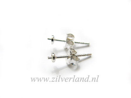 Sterling Zilveren Oorstekers 3mm